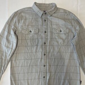 Patagonia Worn Wear Organic Cotton Button‑Up Shirt Tonal Check - XL